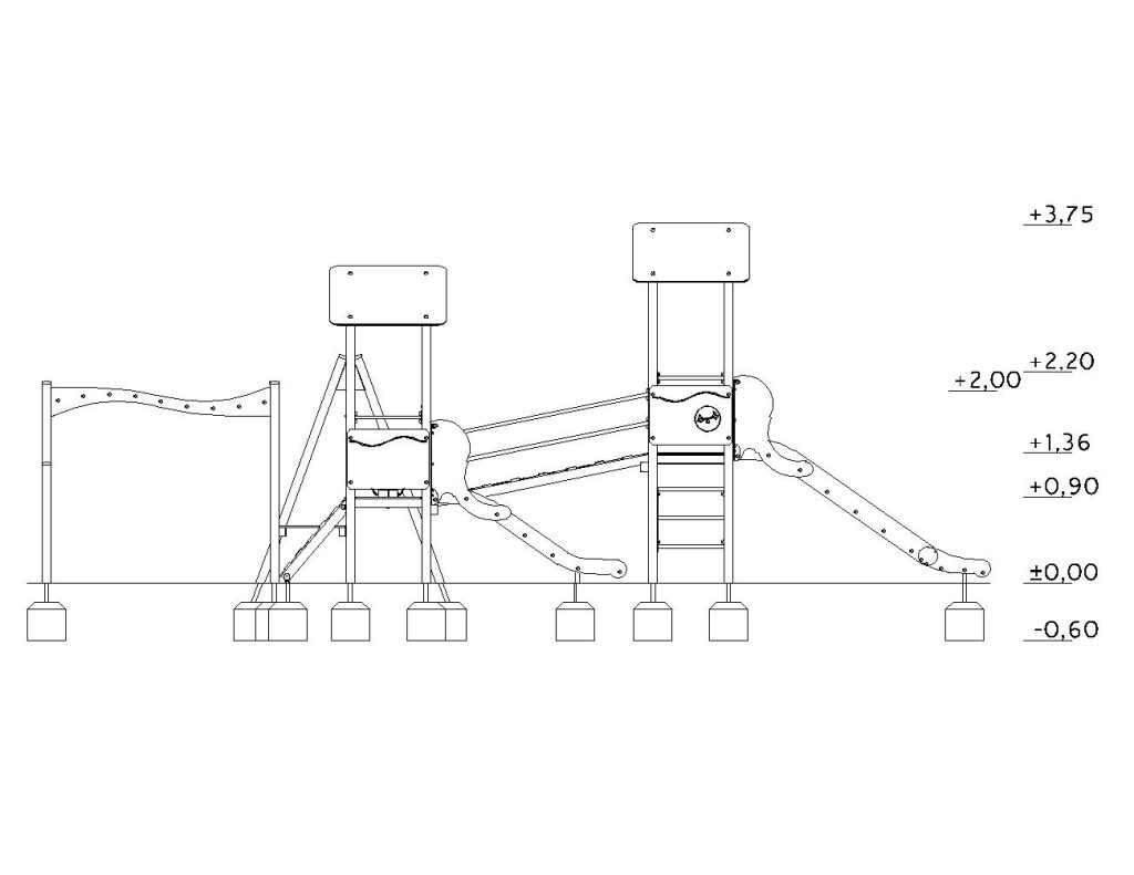 Пързалка с катерушка Здравейте ST30032CM-схема