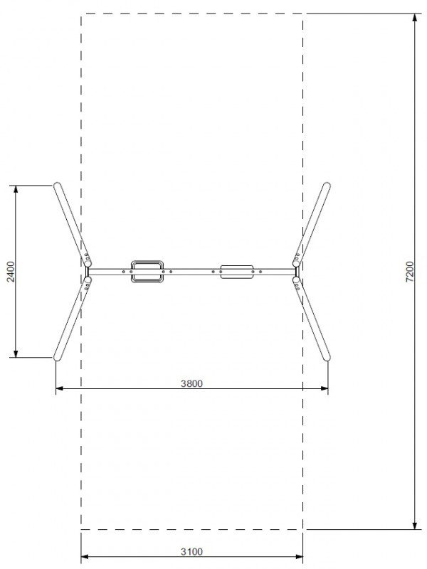 Люлка ОРИОН 3 IPTO-RO-06BS-размери