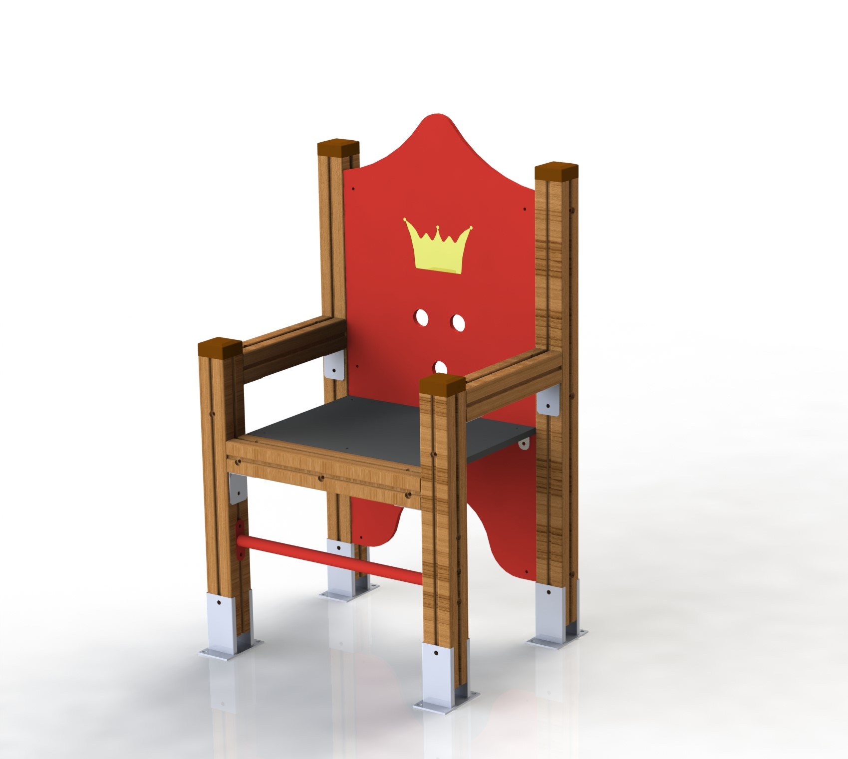 Trono con asientos infantiles "En el reino de los cuentos de hadas"